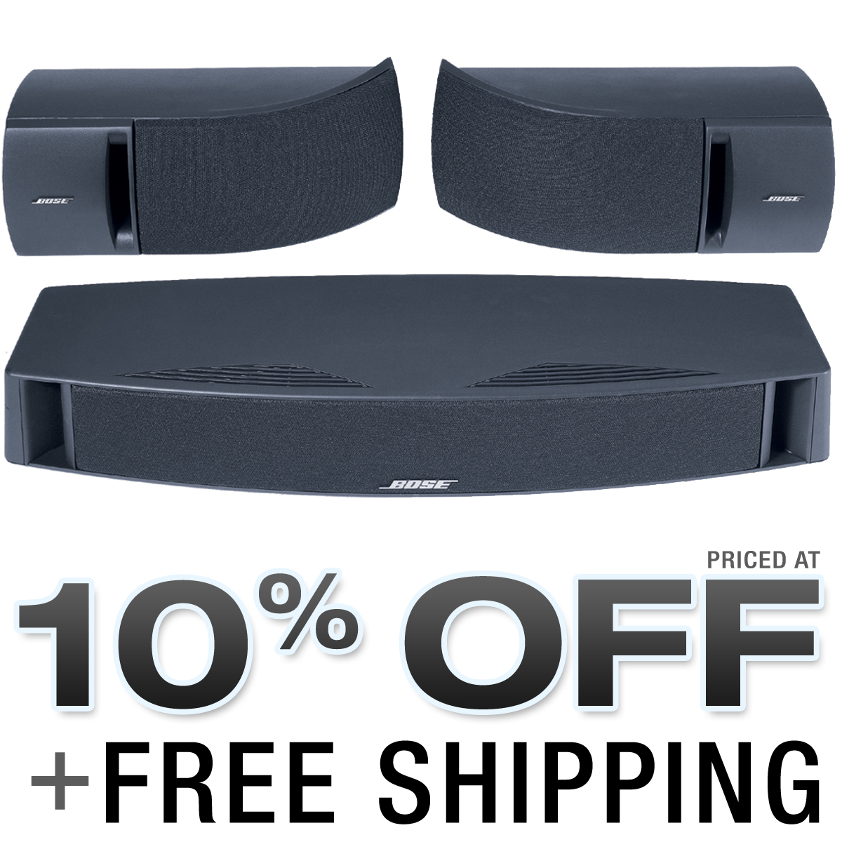 NEW BOSE VCS-30 CENTER/SURROUND SPEAKERS (VCS-10+161)